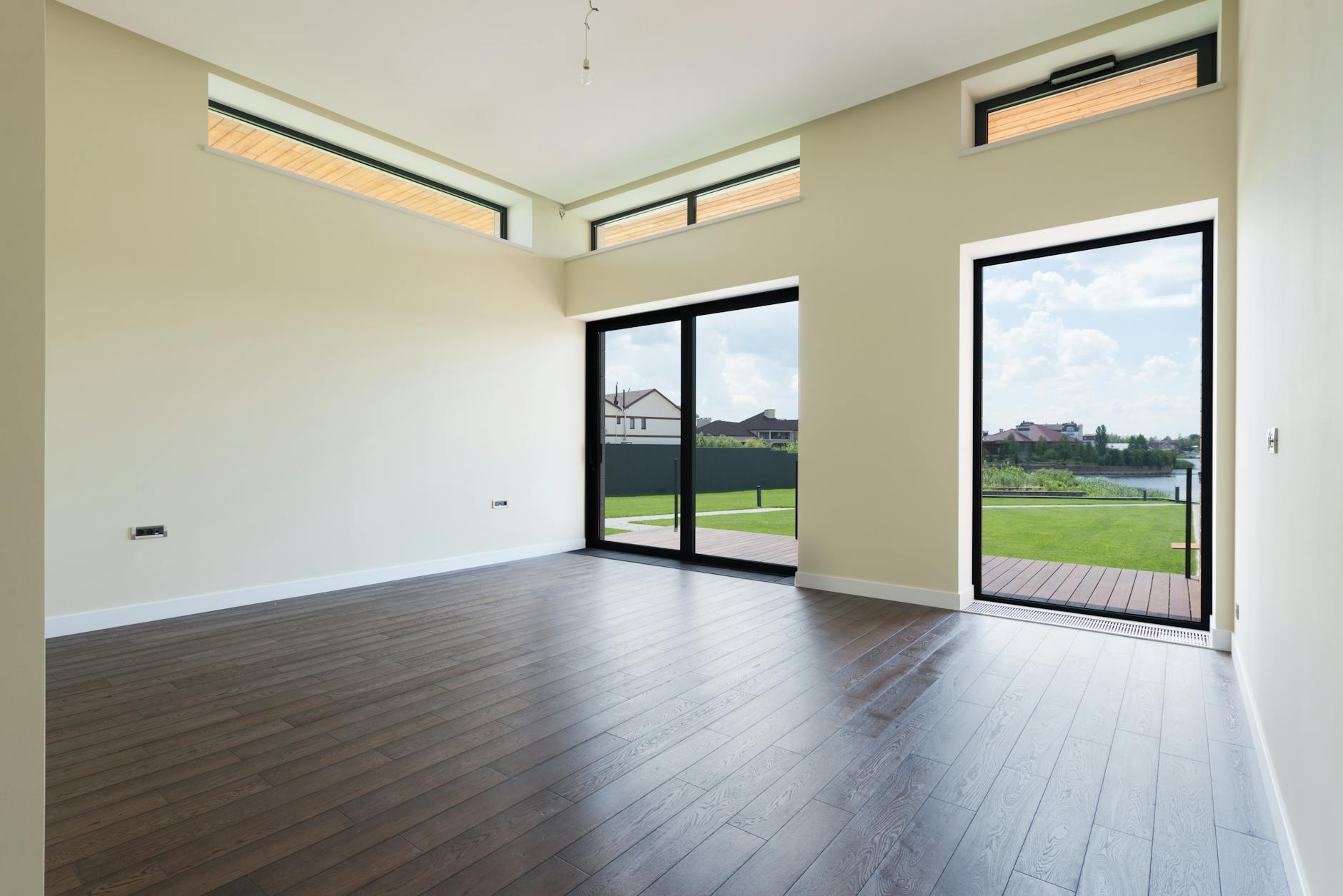 A clear, open room, the cleared baseline a banishing establishes before work begins