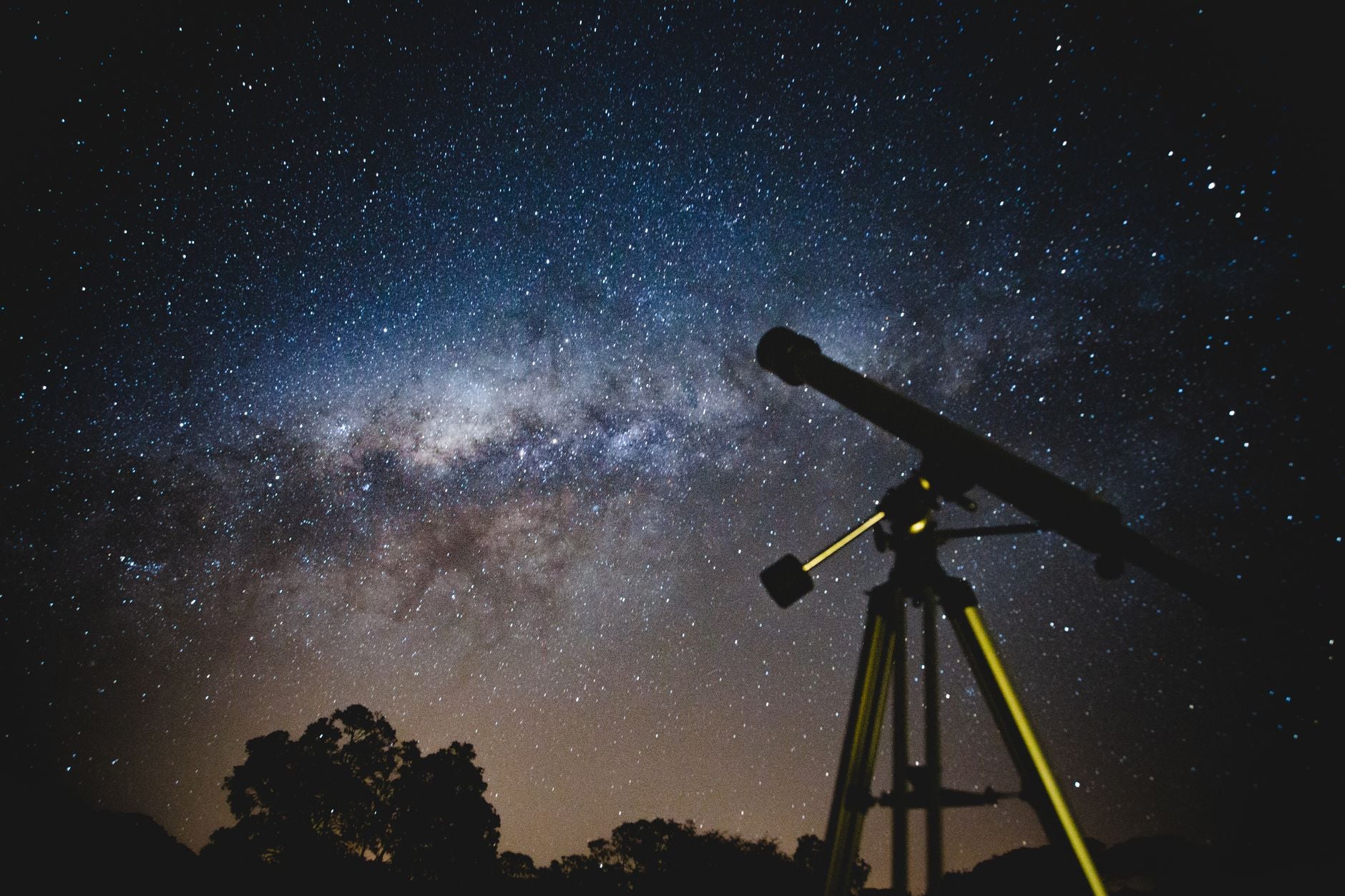 Silhouette of telescope against the Milky Way — observational astronomy and esoteric correspondence